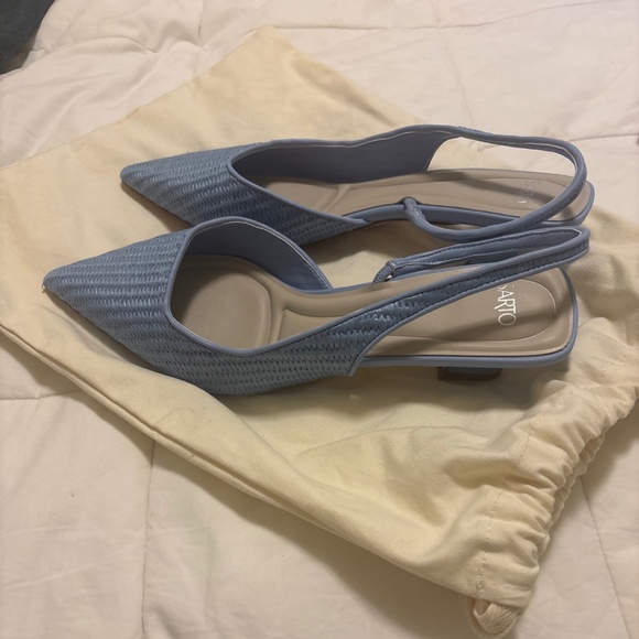 Franco Sarto Shoes - Franco Sarto blue leather flats New without box size 9